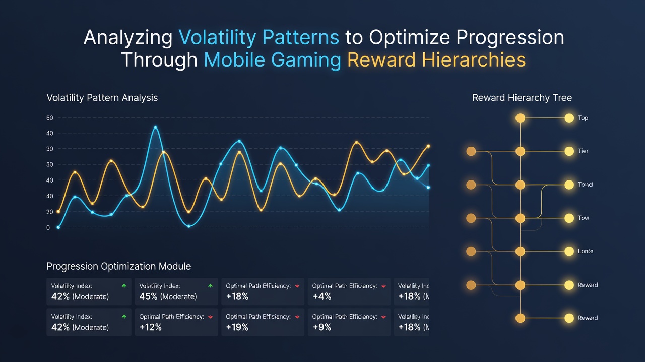 Detailed analytics dashboard showing volatility curves mapped against mobile reward tier progression over multiple weeks