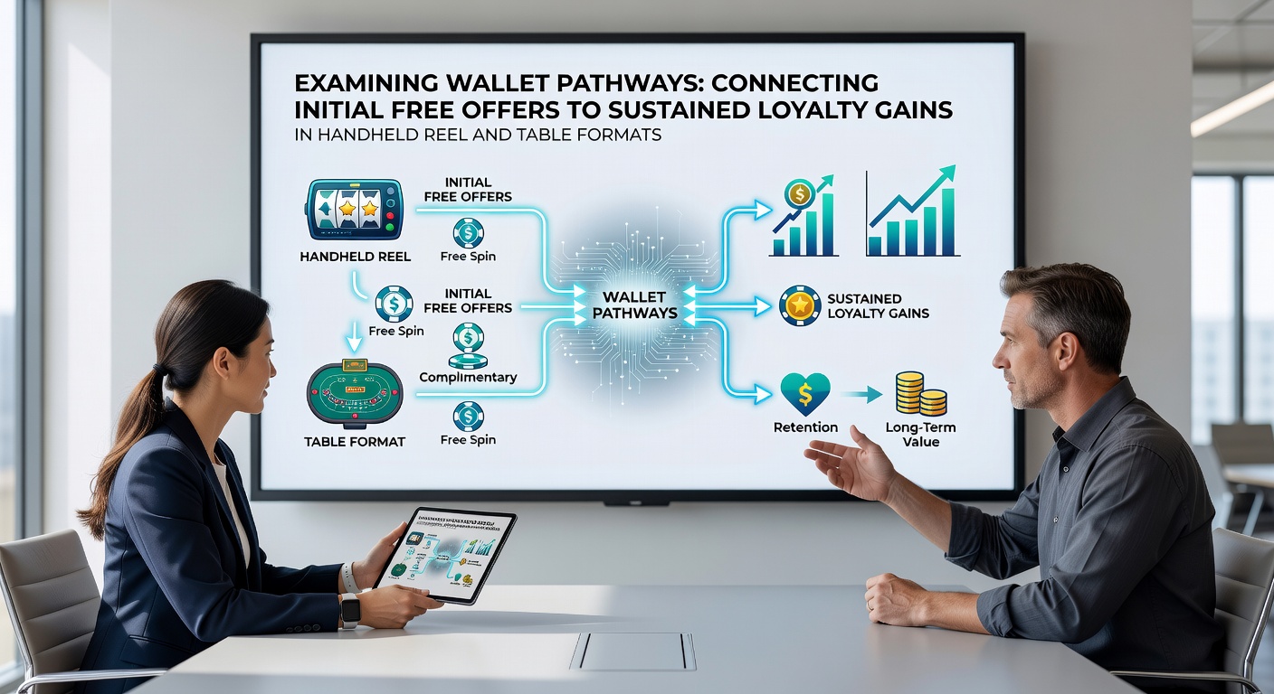 Digital wallet interfaces connecting mobile casino offers to loyalty programs on handheld devices