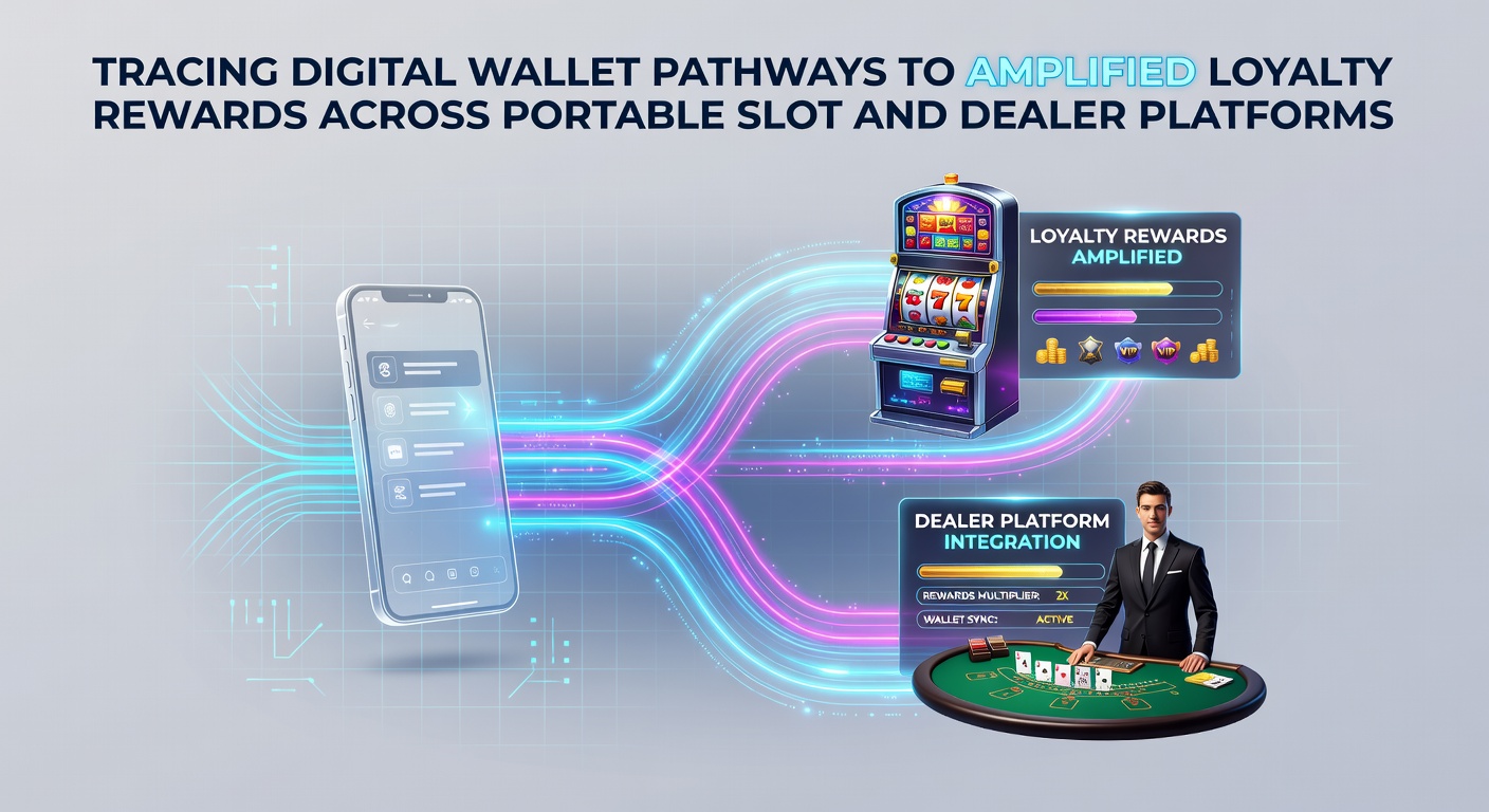 Flow diagram of digital wallet transactions linking portable slots to live dealer rewards and loyalty points